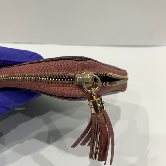 Gucci Black Soho Double G Zip Around Wallet Sku#85559 (Gently used,zip not work) - Picture 11 of 13